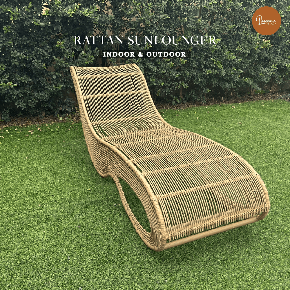 เตียงริมสระ หวายเทียม PAREENA DECOR รุ่น COCOA CURVE SUNBED เตียงอาบแดด_2